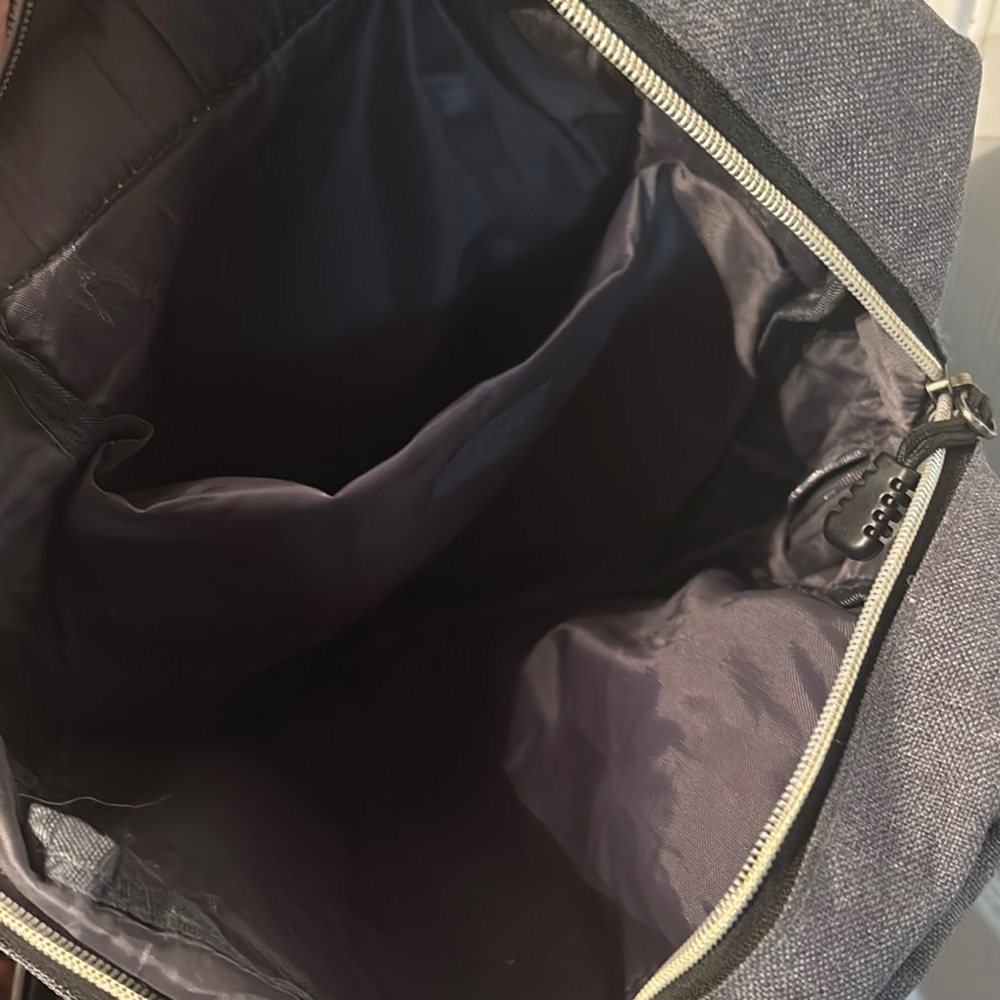 Charcoal and Tan Men's Backpack / Fashion Bag Used - Picture 5 of 6